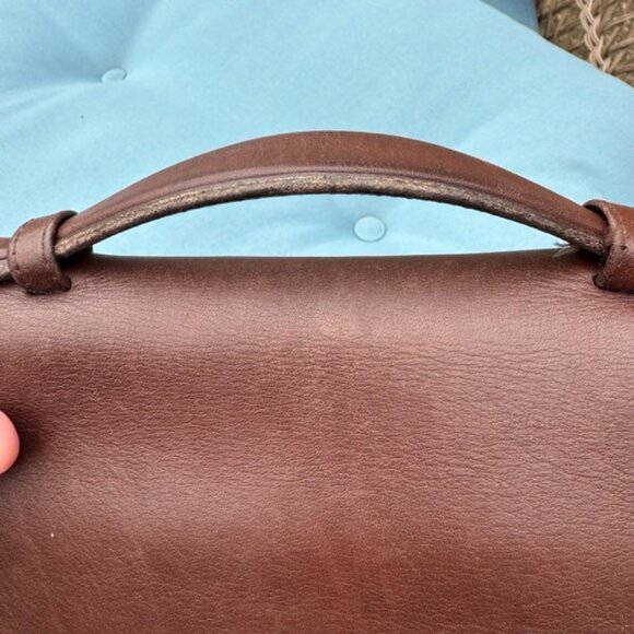 Auth Coach Mahogany Brown Court 9870 Leather Crossbody Bag - Picture 6 of 12